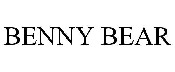 Trademark Logo BENNY BEAR