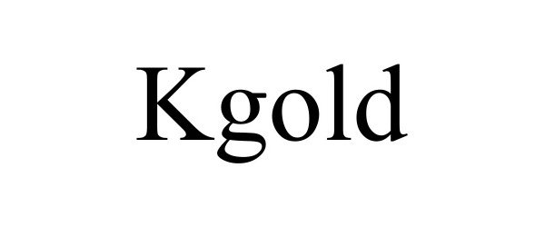 Trademark Logo KGOLD