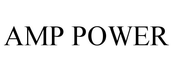 Trademark Logo AMP POWER