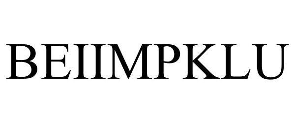 Trademark Logo BEIIMPKLU