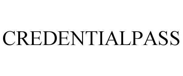 Trademark Logo CREDENTIALPASS