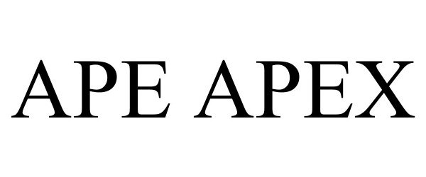 Trademark Logo APE APEX
