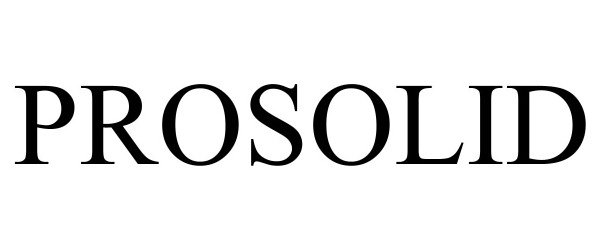 Trademark Logo PROSOLID
