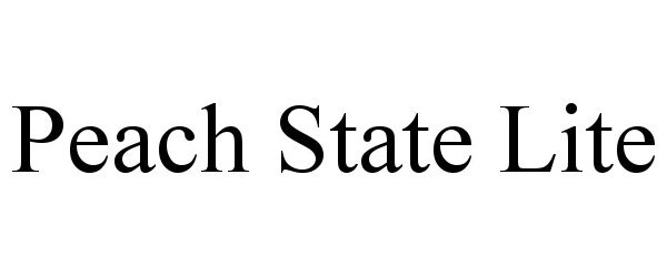 Trademark Logo PEACH STATE LITE