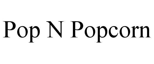  POP N POPCORN