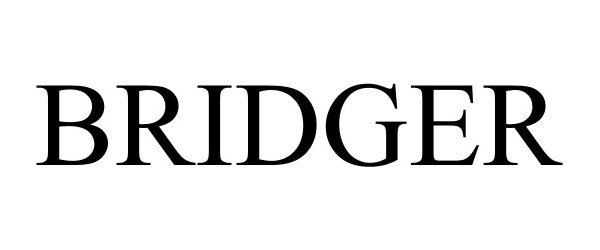 Trademark Logo BRIDGER