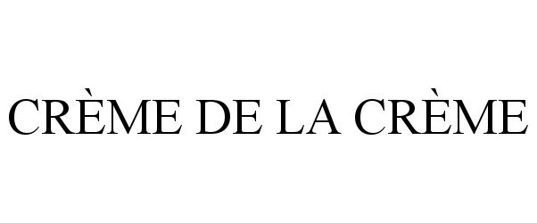 Trademark Logo CRÃME DE LA CRÃME