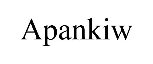 Trademark Logo APANKIW