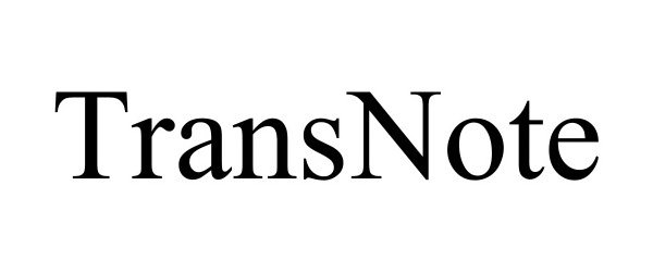 Trademark Logo TRANSNOTE