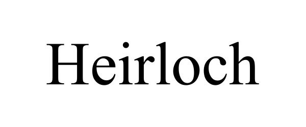 Trademark Logo HEIRLOCH