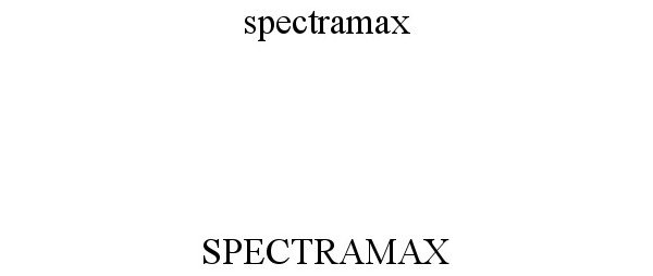 Trademark Logo SPECTRAMAX SPECTRAMAX