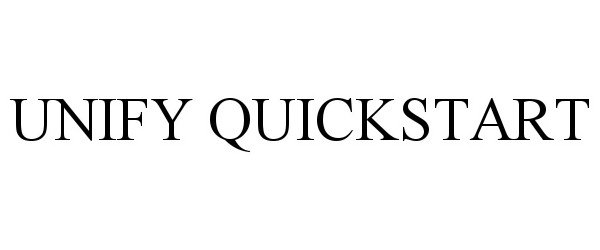 Trademark Logo UNIFY QUICKSTART