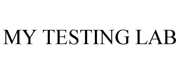 Trademark Logo MY TESTING LAB