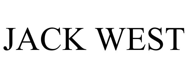 Trademark Logo JACK WEST