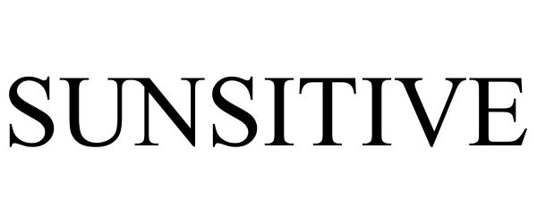 Trademark Logo SUNSITIVE