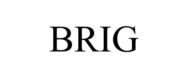 Trademark Logo BRIG