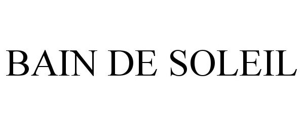 Trademark Logo BAIN DE SOLEIL