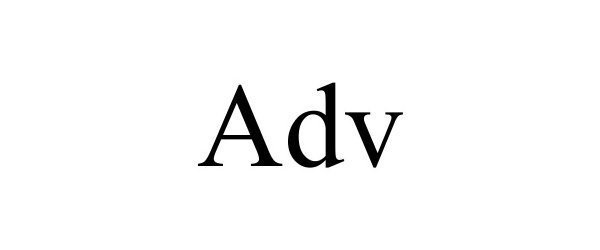 Trademark Logo ADV