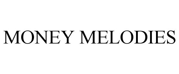 Trademark Logo MONEY MELODIES