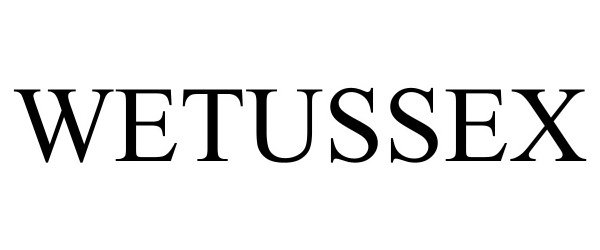 Trademark Logo WETUSSEX