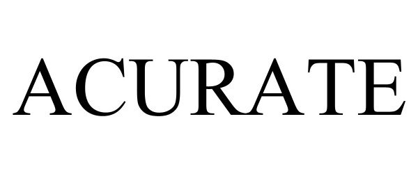 Trademark Logo ACURATE