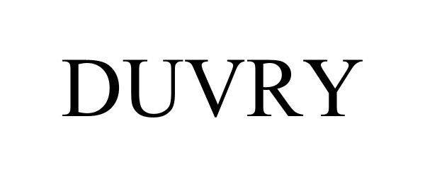 Trademark Logo DUVRY