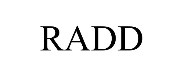 Trademark Logo RADD