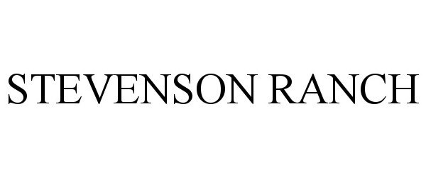 Trademark Logo STEVENSON RANCH