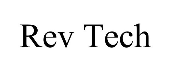 Trademark Logo REV TECH