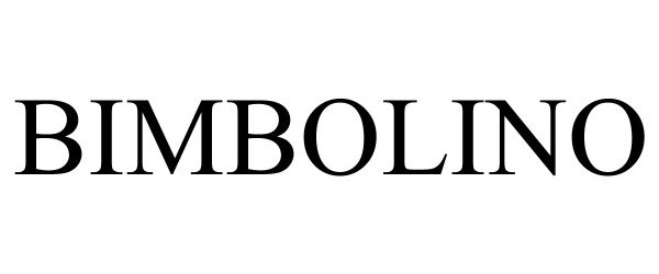 Trademark Logo BIMBOLINO