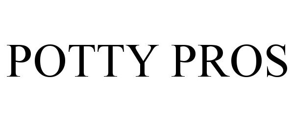 Trademark Logo POTTY PROS