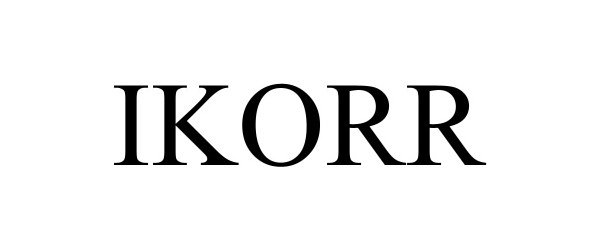 Trademark Logo IKORR