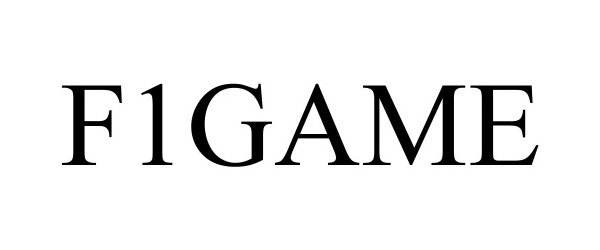 Trademark Logo F1GAME