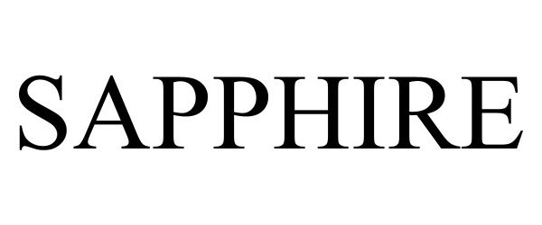 Trademark Logo SAPPHIRE