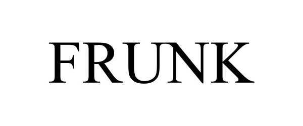 Trademark Logo FRUNK