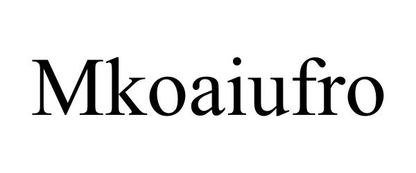 Trademark Logo MKOAIUFRO