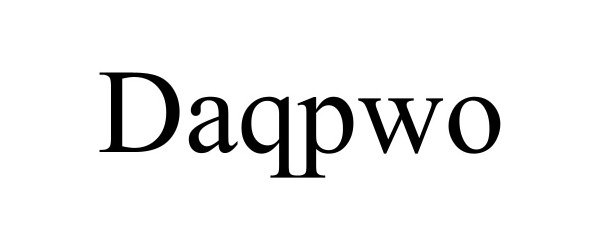 Trademark Logo DAQPWO