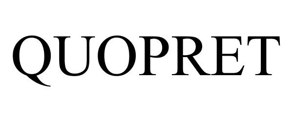 Trademark Logo QUOPRET