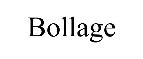 Trademark Logo BOLLAGE