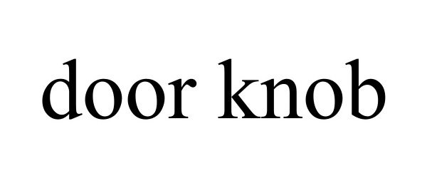 Trademark Logo DOOR KNOB