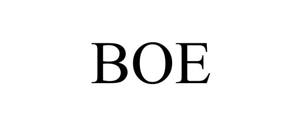Trademark Logo BOE