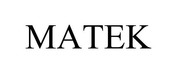 Trademark Logo MATEK