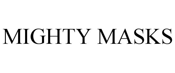 Trademark Logo MIGHTY MASKS