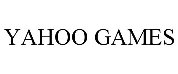 Trademark Logo YAHOO GAMES