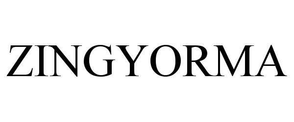 Trademark Logo ZINGYORMA