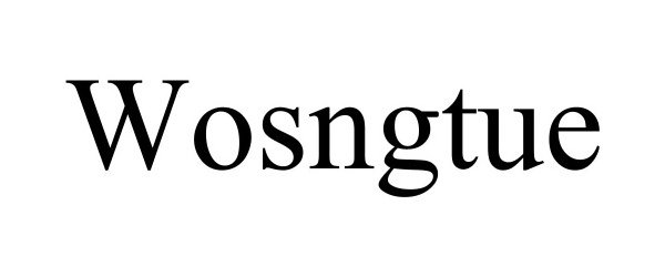  WOSNGTUE