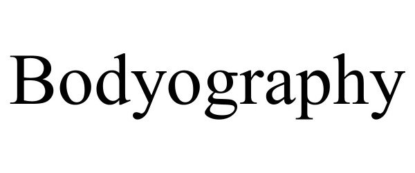 Trademark Logo BODYOGRAPHY