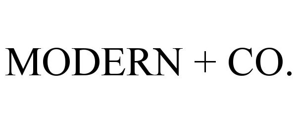 Trademark Logo MODERN + CO.