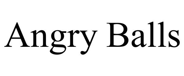 Trademark Logo ANGRY BALLS