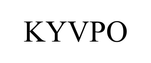 Trademark Logo KYVPO